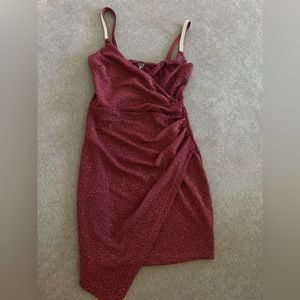 Burgundy dress